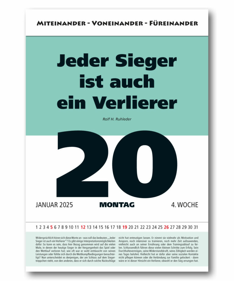 Sprüchekalender Spruch des Tages ImpulsKalender Advent